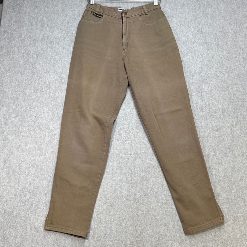 Memphis Women Size 6 Brown Vintage 90s USA Minimalist Utility Ankle Zip Pant